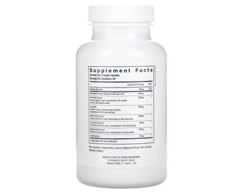 Vital Nutrients, Liver Support, 120 Vegan Capsules Vital Nutrients, Liver Support, 120 Vegan Capsules