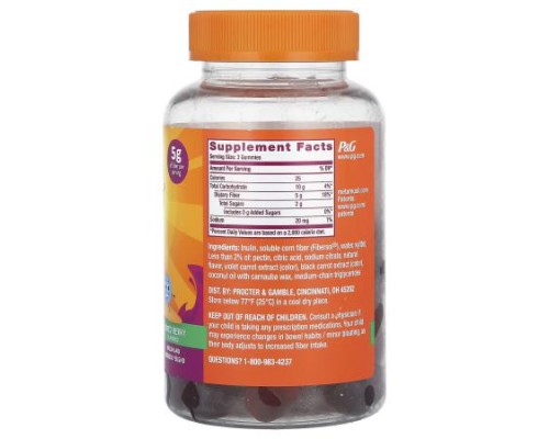 Metamucil, Kids, Fiber Gummies, Mixed Berry, 72 Gummies