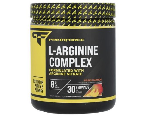 Primaforce, L-Arginine Complex, Peach Mango, 8.5 oz (237 g)