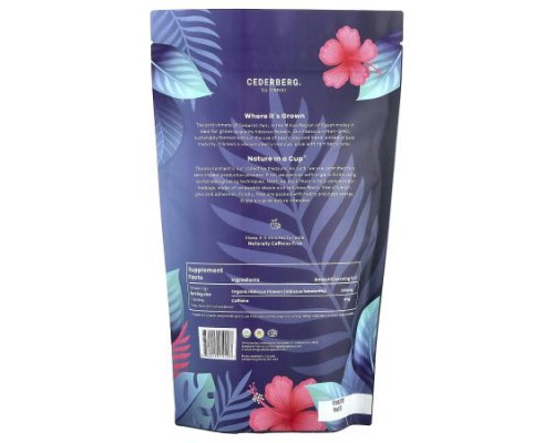 Cederberg Tea Co, Organic Hibiscus, Caffeine Free, 100 Natural Tea Bags, 7 oz (200 g)