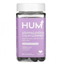 HUM Nutrition, Ashwagandha Calm Gummies, Mixed Berry, 60 Vegan Gummies
