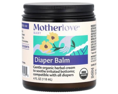 Motherlove, Baby, Diaper Balm, 4 fl oz (118 ml) Motherlove, Baby, Diaper Balm, 4 fl oz (118 ml)