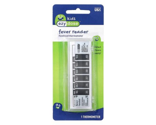 Ezy Dose, Kids, Fever Reader, Forehead Thermometer, 1 Thermometer Ezy Dose, Kids, Fever Reader, Forehead Thermometer, 1 Thermometer