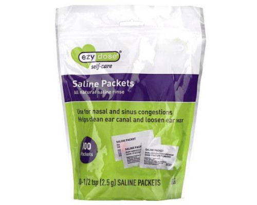 Ezy Dose, Self-Care, Saline Packets, 100 Packets Ezy Dose, Self-Care, Saline Packets, 100 Packets