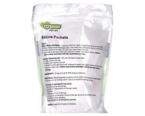 Ezy Dose, Self-Care, Saline Packets, 100 Packets Ezy Dose, Self-Care, Saline Packets, 100 Packets