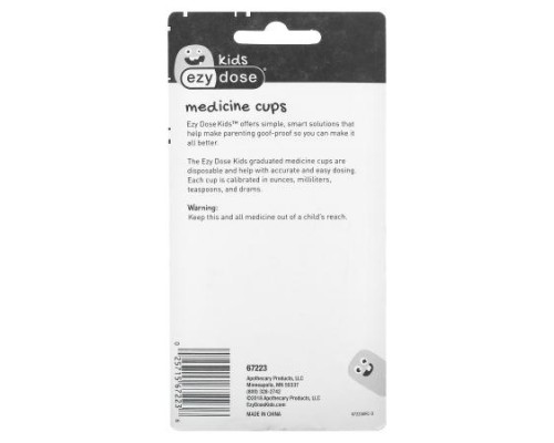 Ezy Dose, Kids, Medicine Cups, 10 Cups, 1 oz (30 ml) Ezy Dose, Kids, Medicine Cups, 10 Cups, 1 oz (30 ml)
