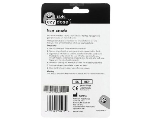 Ezy Dose, Kids, Lice Comb, 1 Comb