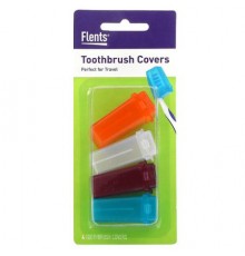 Flents, Toothbrush Covers, 4 Count