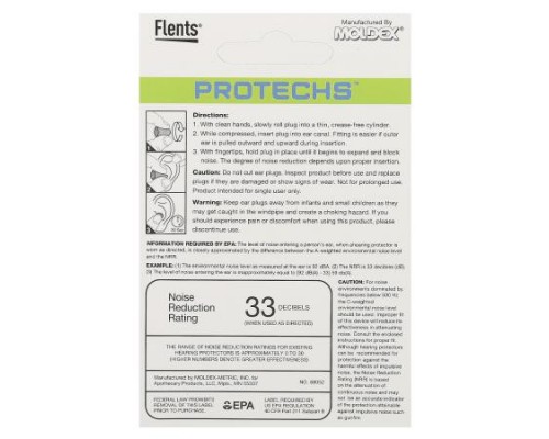 Flents, Protechs, Ear Plugs, Sports, 8 Pair with Case