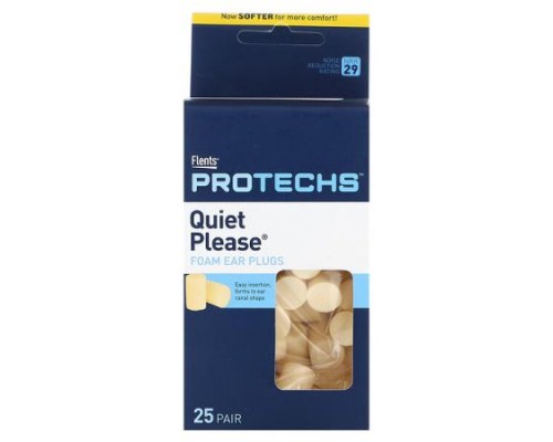 Flents, Protechs, Quiet Please, Foam Ear Plugs, 25 Pair Flents, Protechs, Quiet Please, Foam Ear Plugs, 25 Pair