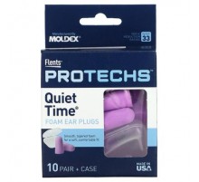 Flents, Protechs, Quiet Time Foam Ear Plugs, 10 Pair + Case