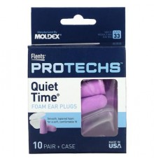 Flents, Protechs, Quiet Time Foam Ear Plugs, 10 Pair + Case
