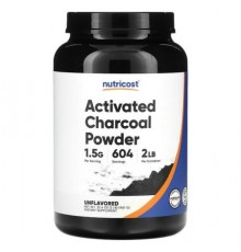 Nutricost, Activated Charcoal Powder, Unflavored, 2 lb (907 g)
