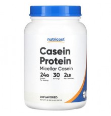 Nutricost, Casein Protein, Unflavored, 2 lb (907 g)