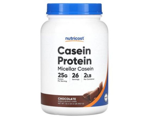 Nutricost, Casein Protein, Chocolate, 2 lb (907 g)