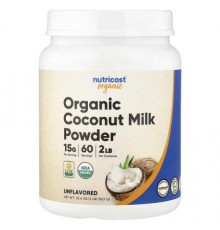 Nutricost, Organic Coconut Milk Powder, Unflavored, 2 lb (907 g)