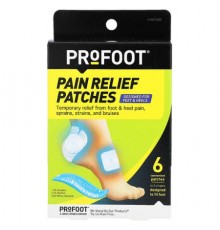 Profoot, Pain Relief Patches, Designed for Feet & Heels, 6 Patches