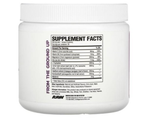 Raw Nutrition, Sleep, Mixed Berry, 5.29 oz (150 g)