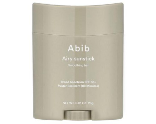 Abib, Airy Sunstick Smoothing Bar, SPF 50+, 0.81 oz (23 g)