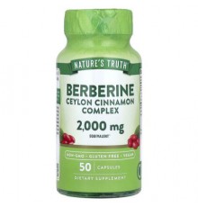 Nature's Truth, Berberine Ceylon Cinnamon Complex, 2,000 mg, 50 Capsules