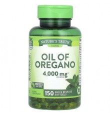 Nature's Truth, Vitamins, Oil Of Oregano, 2,000 mg, 150 Quick Release Softgels