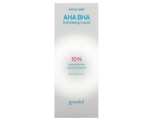 Goodal, AHA BHA Exfoliating Liquid, Apple Mint, 5.07 fl oz (150 ml)