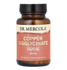 Dr. Mercola, Copper Bisglycinate, 180 Tablets (4 mg per Tablet)