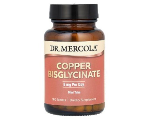 Dr. Mercola, Copper Bisglycinate, 180 Tablets (4 mg per Tablet) Dr. Mercola, Copper Bisglycinate, 180 Tablets (4 mg per Tablet)