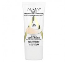 Almay, Ageless Smart Shade Foundation, 100 Light, 1 fl oz (30 ml)