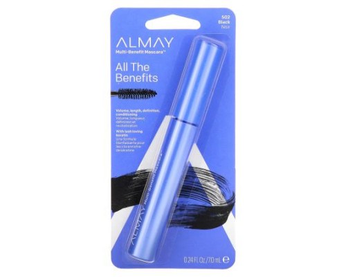 Almay, Multi-Benefit Mascara, 502, Black, 0.24 fl oz (7 ml) Almay, Multi-Benefit Mascara, 502, Black, 0.24 fl oz (7 ml)