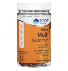 Trace, Men's Multi Gummies, Orange Mango Coconut, 60 Gummies