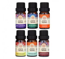 GuruNanda, Top 6 Singles 100% Pure Essential Oils , 6 Pack, .33 fl oz (10 ml) Each