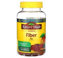 Nature Made, Fiber Gummies, Orange & Mixed Berry, 90 Gummies (1.6 g per Gummy)