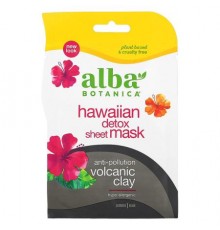 Alba Botanica, Hawaiian Detox Sheet Beauty Mask, 1 Sheet