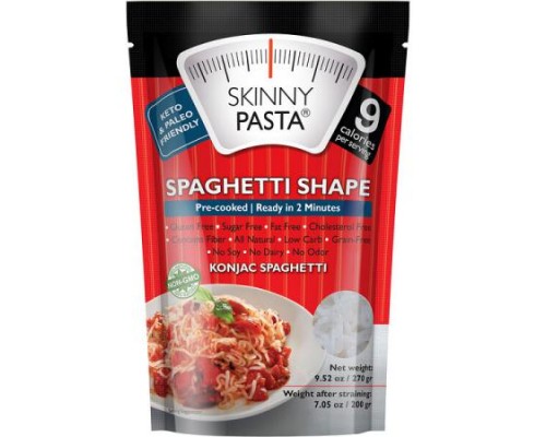 Skinny Pasta, Spaghetti Shape, Konjac , 9.52 oz (270 g) Skinny Pasta, Spaghetti Shape, Konjac , 9.52 oz (270 g)
