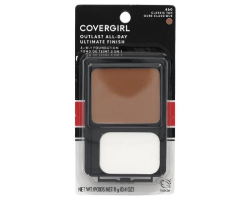 Covergirl, Outlast All-Day, Ultimate Finish 3-in-1 Foundation, 460 Classic Tan, 0.4 oz (11 g)