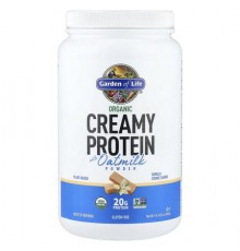 Garden of Life, Organic Creamy Protein with Oatmilk Powder, Vanilla Cookie, 1 lb 14.34 oz (860 g)