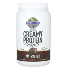 Garden of Life, Organic  Creamy Protein with Oatmilk Powder, Chocolate Brownie, 2 lb 0.45 oz (920 g)