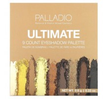Palladio, Ultimate 9 Count Eyeshadow Palette, Golden Sand, 0.33 oz (9.6 g)