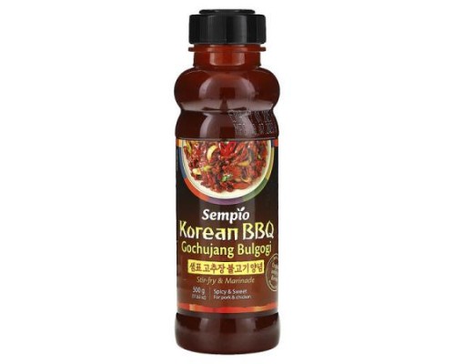 Sempio, Korean BBQ Gochujang Bulgogi, 17.63 oz (500 g)