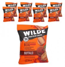Wilde Brands, Protein Chips, Buffalo Style, 8 Bags, 1.34 oz (38 g) Each