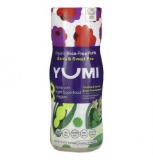 Yumi, Organic Rice-Free Puffs, 8+ Months, Berry & Sweet Pea, 1.5 oz (42.5 g)