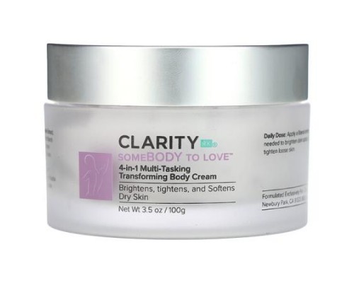 ClarityRx, Somebody To Love, 4-in-1 Multi-Tasking Transforming Body Cream, 3.5 oz (100 g) ClarityRx, Somebody To Love, 4-in-1 Multi-Tasking Transforming Body Cream, 3.5 oz (100 g)
