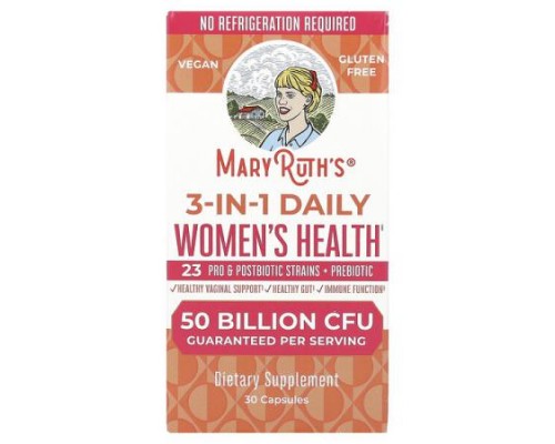 MaryRuth's, 3-in-1 Daily Women's Health , 50 Billion CFU, 30 Capsules