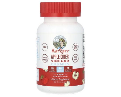 MaryRuth's, Apple Cider Vinegar Gummies, Apple, 60 Gummies