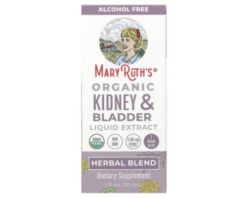 MaryRuth's, Organic Kidney & Bladder Liquid Extract, Alcohol Free, 1 fl oz (30 ml) MaryRuth's, Organic Kidney & Bladder Liquid Extract, Alcohol Free, 1 fl oz (30 ml)