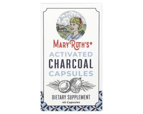 MaryRuth's, Activated Charcoal Capsules, 40 Capsules (475 mg per Capsule) MaryRuth's, Activated Charcoal Capsules, 40 Capsules (475 mg per Capsule)