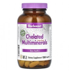 Bluebonnet Nutrition, Chelated Multiminerals, Iron Free, 120 Caplets