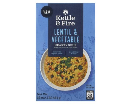 Kettle & Fire, Hearty Soup, Lentil & Vegetable, 16 oz (454 g) Kettle & Fire, Hearty Soup, Lentil & Vegetable, 16 oz (454 g)