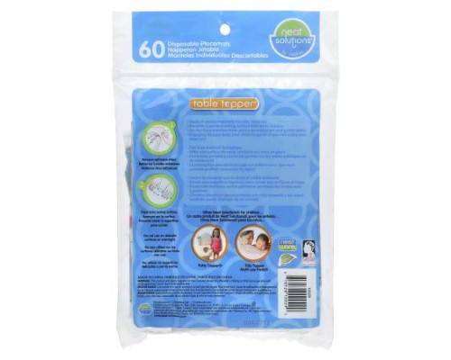 Neat Solutions, Table Topper, Disposable Placemat, 60 Count